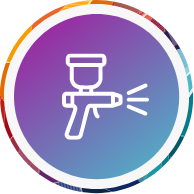 Application de la peinture