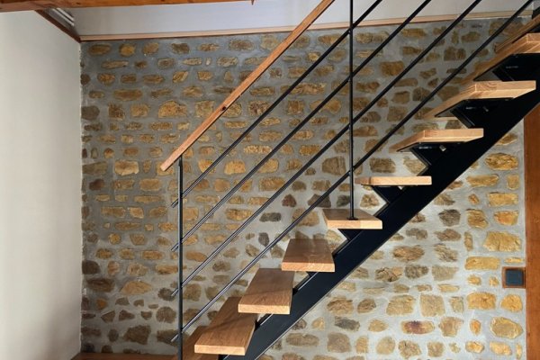 Escalier thermolaqué